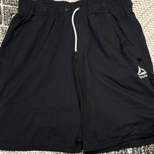 Reebok Men's Dark Athletic Shorts with Logo